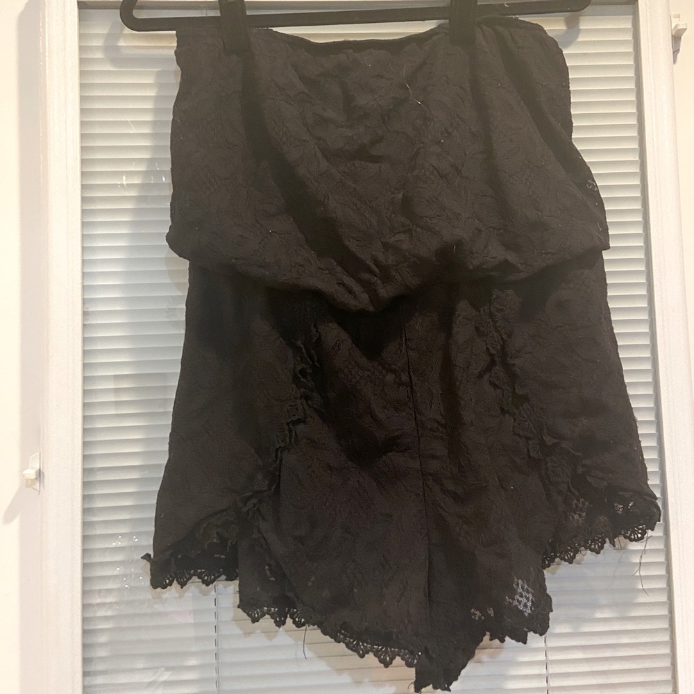 Black Free People Strapless Romper